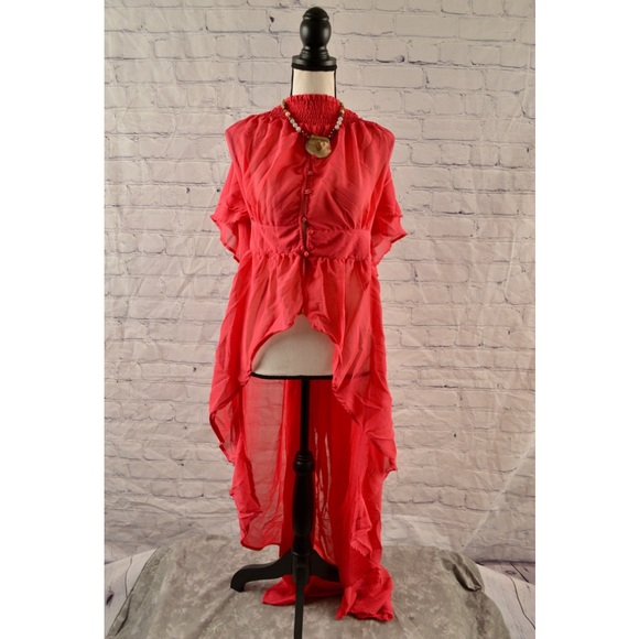 Brand New Half Sleeve Hi Low Blouse/ Duster Sz 22/24 & 26/28 - Picture 9 of 13